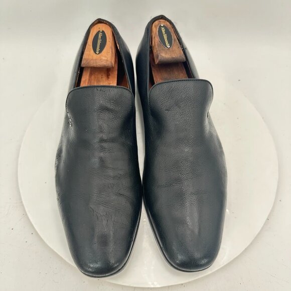 Gucci Men Size UK 9 US 10 Black Leather Slip On Loafer Dress Shoes - Picture 2 of 13